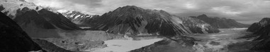 Charlie Drummond; open landscape; this panorama is huge, shot near Mt Cook/Aoraki