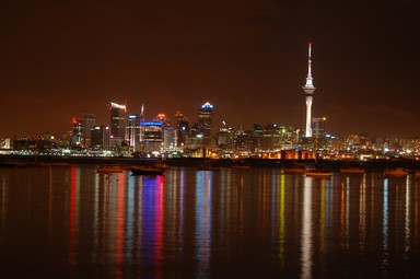 Scottie Peng; Auckland waterfront is so colourful; stunning reflection after a stormy night in Auckland