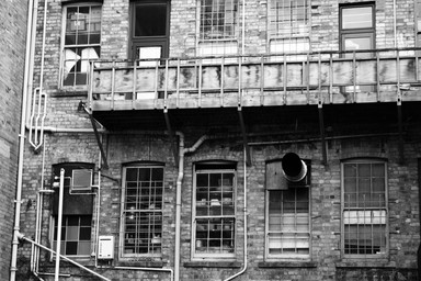 Mike Thornton; Round The Back; Rear of Queen Street buildings