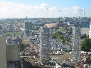  From the Britomart developemnt you can see how vast the city domain covers