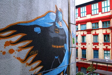 Raymond Sagapolutele; Crime on Every Corner; Batman waits for the next evil doer from his lofty perch on Lorne Street