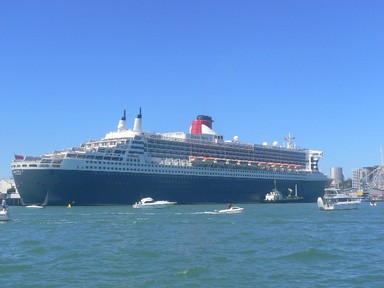 Winifred; Queen Mary 2; Enjoying a rest day.