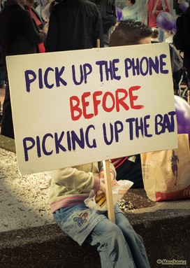 Chrysler Menchavez; Pick up the phone before picking up the bat; Silent Voices   March against Child Abuse