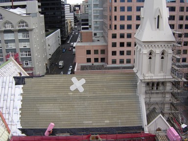 Julia Cotton; Rooftop renovation st St Patricks Cathedral