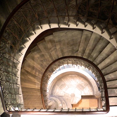 Won ho kim; Stairway 1, Guardian Trust Building; an idea of structure in its art