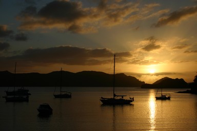 Andrew Fergus; BBQ Bay, Great Barrier Island;We had some amazing sunsets on Great Barrier over new year