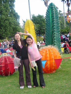 Helen Tang; Having Fun at Lantern Festival few years ago