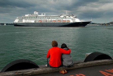 Lachezar Karadzhov; The longing; I could sense their wish to be on that departing cruise liner. Captured at Princes Wharf