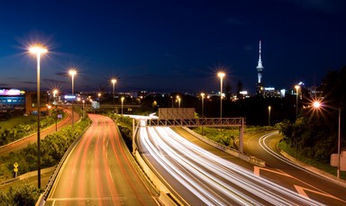 Musa Nor Azmi; One Night in Auckland; Photo taken on a flyover near Whitecliffe College of Arts & Design