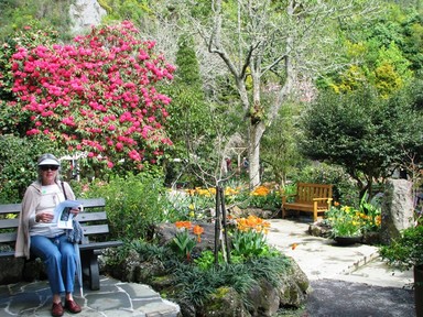 Jerry Zinn;Relaxing at Eden Gardens;a perfect spring day