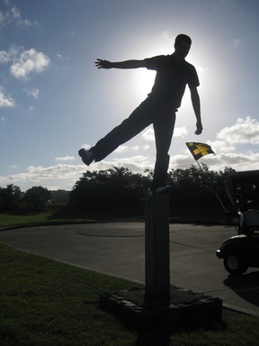 Allison Scott;The golfer;Taken at Gulf Harbour Country Club, Whangaparoa, Rodney District