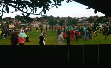 Shunmei Deng; A Saturday in the Hendon Pk, Mt Albert_3; The photo was taken on 6th June, as that was the march of Tunnel or Nothing in Hendon Pk, Mt Albert. However, the recorded info in the camera shows it is the 5th of June, which is not ture.