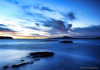 Brent Neighbour; Rangitoto;Viewed from end of Bucklands Beach