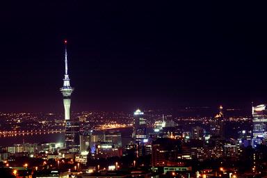 Jin Ng; The City; A calm chilly night in Auckland waiting for a shooting star.