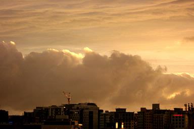 Annie Irving;Big Clouds; This month I've been watching the dramatic weather from my inner city apartment.
