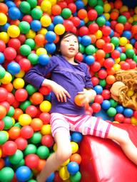 Linda Lew; Playground Thoughts; My sister at Lollipop Playland in Ellerslie