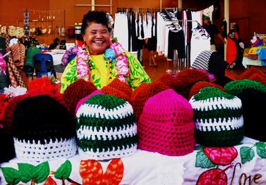 Carmen Castaño Mendez; Aroha is love; At the Otara Market a few weeks ago