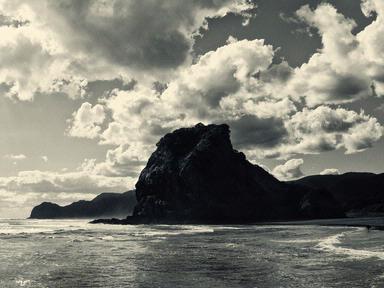 dennis william gaylor;lion rock at piha redux ; ongoing project of this lovely icon