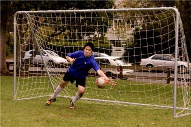 Sheena Gow; Goal!! Or maybe not...; It was down to the penalty shoot outs to determine the champion and our star goalkeeper wasn't going to let  a ball pass him! Platina Reserve, Remuera