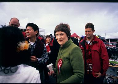 Tommy Guan; Helen Clark; At a local market day 2006