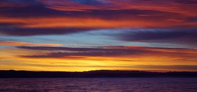Steve Molloy; Manakau Heads; Taken off a fishing trawler at sunrise