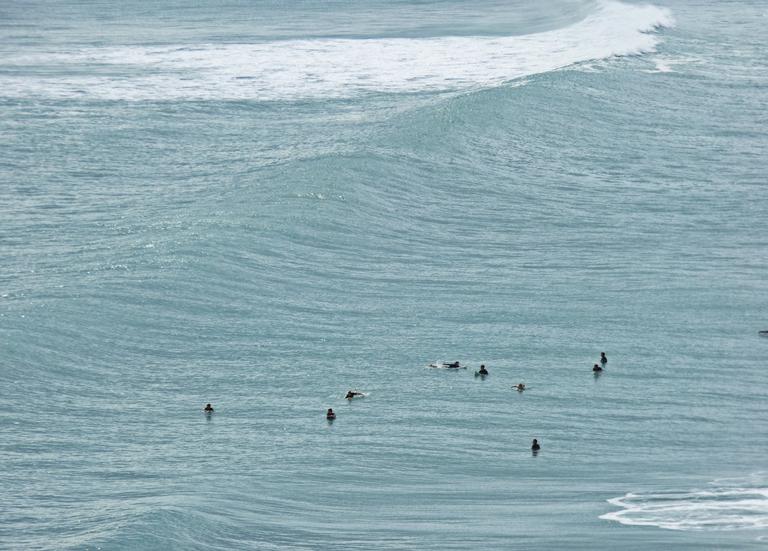 Kerri Walker;surfers circling;Muriwai surfers
