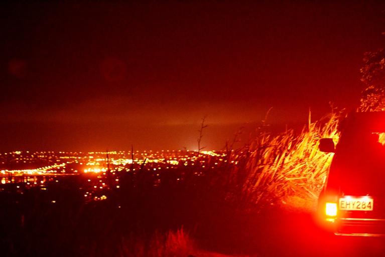 Julia D;View from volcano;Devonport at night