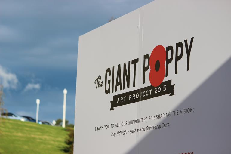 Leigh Burrell; Thanks!; The Giant Poppy Project, Auckland Domain