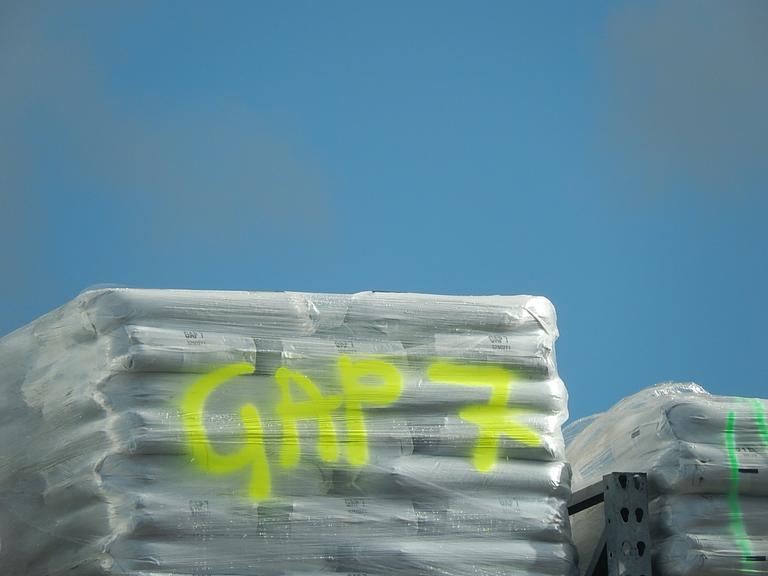 JD; GAP graffiti builders supply yard. City
