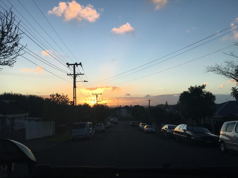 An Auckland sunset, no filter or edits, kowhai st