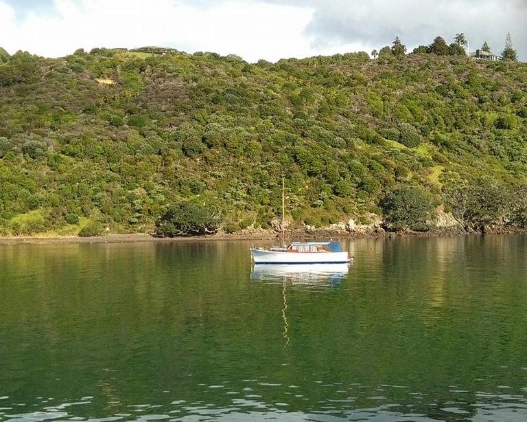 Francesca Gallo;Floating alone;Waiheke Island