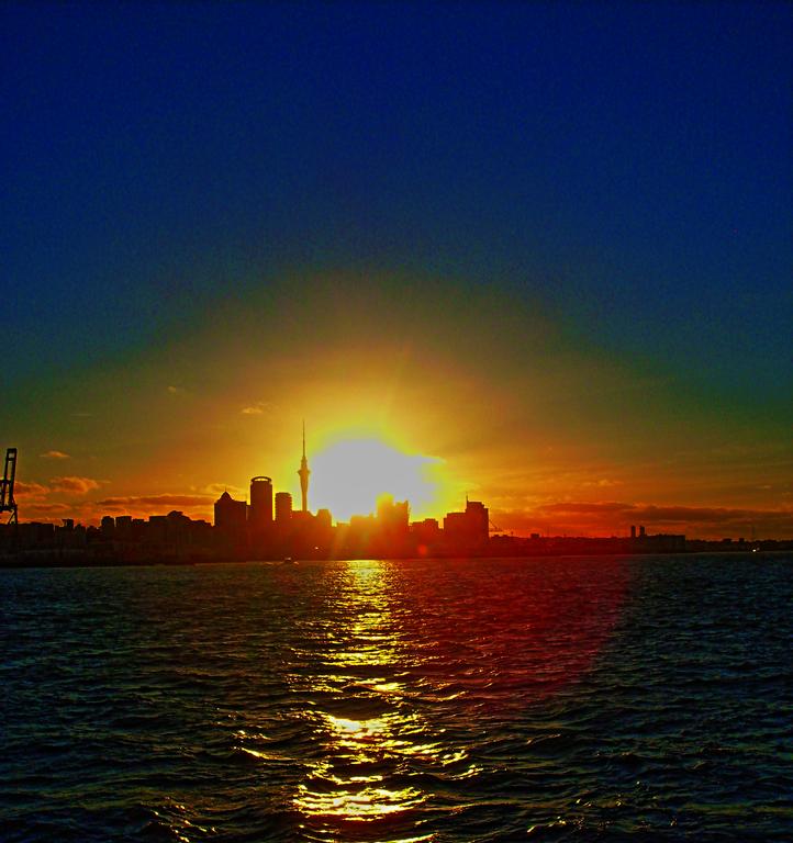 Frenie Perlas;Auckland Sunset;Auckland CBD Sunset taken from Waitemata Harbour