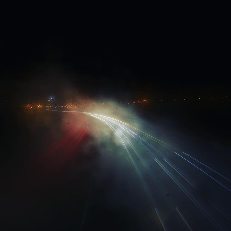 Misty motorways on winter mornings.