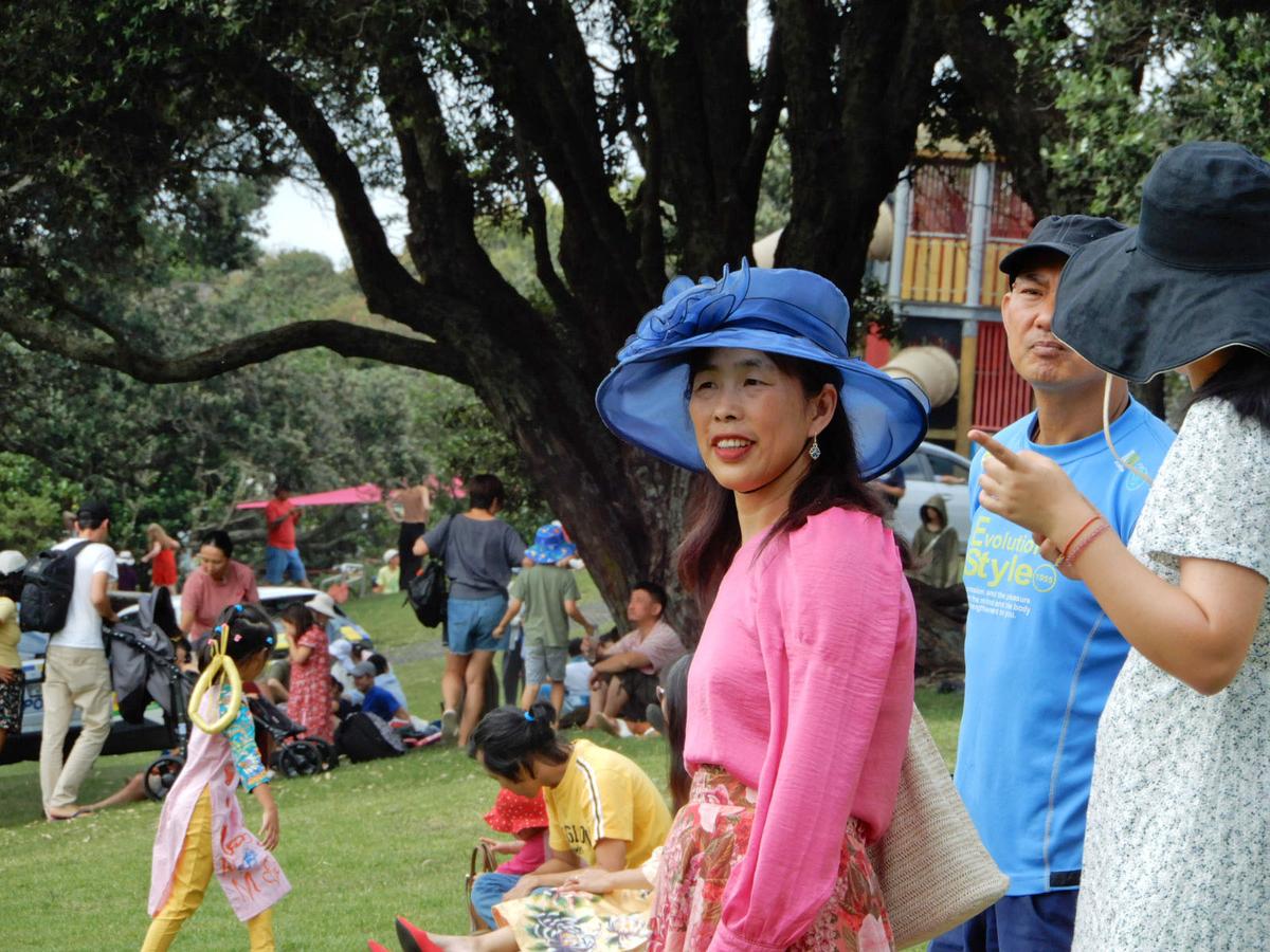 Janet Cotton; Onlookers Chinese New Year   2024 Takapuna