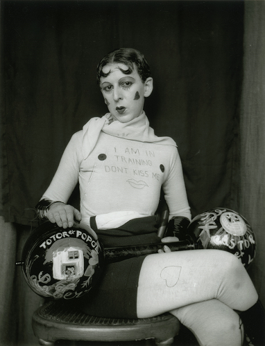 ClaudeCahunandMarcelMooreUntitledIamintrainingdontkissme1927.CourtesyofJerseyHeritageCollections.
