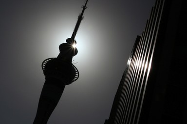  Sky Tower Silhouette