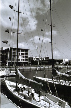 Katie Knock; : City of sails; Olympic Yachts, Auckland Viaduct
