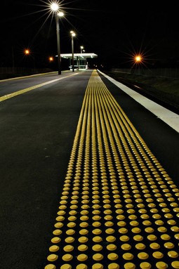  No trains, no passengers - just a photographer and his tripod