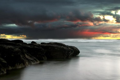 Steve Nicoll;Imminent Storm;Taken at Muriwai as the sun was setting