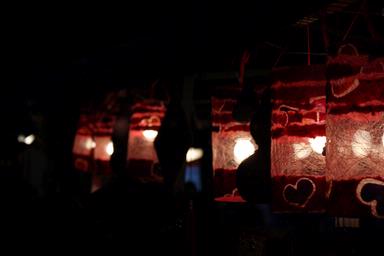  The lanterns at the Chinese Lantern Festival