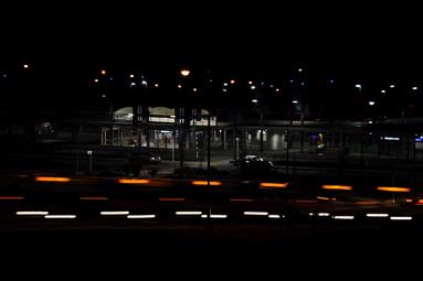 Shaun Seaman; Night ride; Albany bus station at night