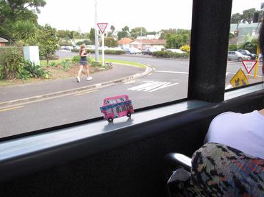 Richard; Bus Trip, with Jogger; At the corner of New North Rd and St Lukes Rd