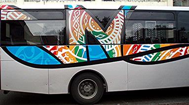 Derwent Gordon;Bus side art work; Spectacular