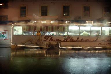  The iconic White Lady on a wet Saturday night.