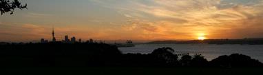 Jo Rowley; Auckland Sunset; Taken from Bastion Point