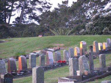 Lynda Webster; Sunset glowing Graves; Taken at Glenfield Cemetery