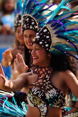 Dancers from Cook Island at the Pasifika festival, 2010 in Auckland