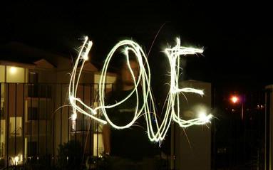 Tammy Bunt; Love; What my new husband and I share. Long exposure of torch