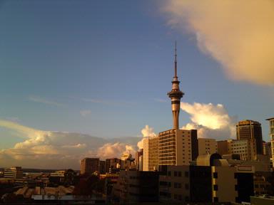 Ajay Ravi;Dusk view of Sky Tower; Captured from our apartment