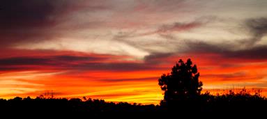 Chamalie Jayaweera; Sunset from the deck;taken from our home in West Auckland